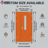 FD60 Steel Fire Doors with Vision Panels
