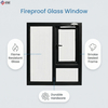 FD60 Aluminum Alloy Casement Fire Rated Window