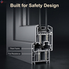 FD60 Aluminum Alloy Fire Rated Window Fixed Frame