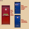FD90 Single Leaf Steel Fire Door with Vision Panel
