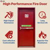 FD90 Single Leaf Steel Fire Door with Vision Panel