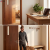 Solid Wood Interior Doors Single Leaf Clear Lacquer Natural Grain