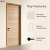Laminate Interior Doors Single Leaf Oak Grain Texture