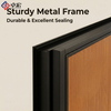 Solid Wood Interior Doors – Single Leaf with Natural Grain Finish