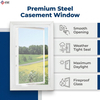 FD90 Steel Fixed Fire Rated Window