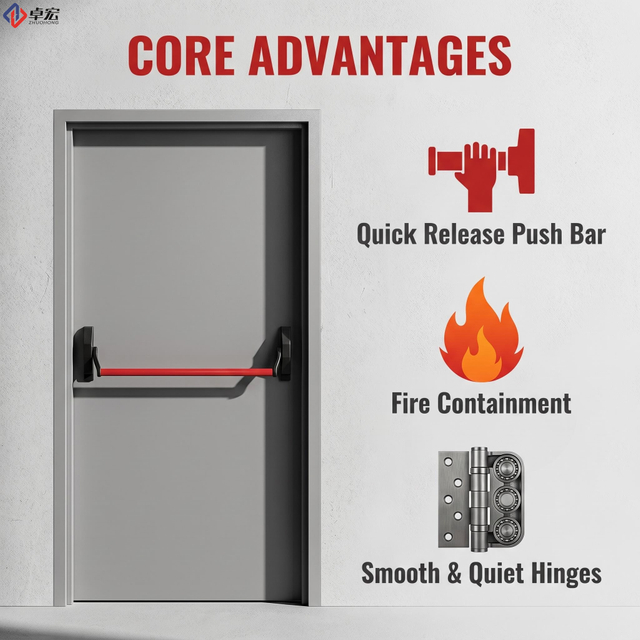 FD60 Steel Fire Door for Stairwell Access
