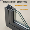 FD60 Aluminum Alloy Casement Fire Rated Window