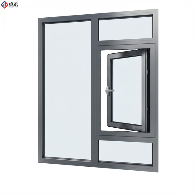 FD60 Aluminum Alloy Fire Rated Window Fixed Frame
