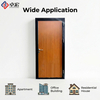 Solid Wood Interior Doors – Single Leaf with Natural Grain Finish