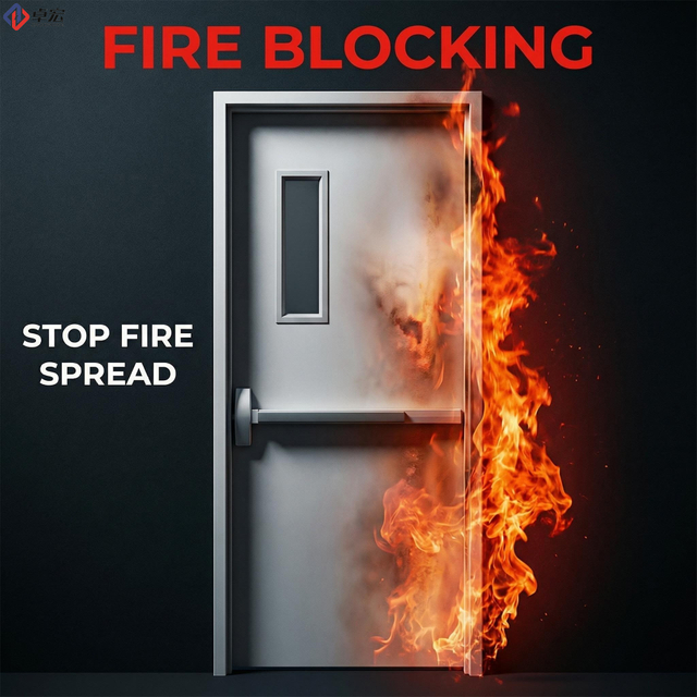 FD30 Single Leaf Fire Door with Smoke Seal for Apartments