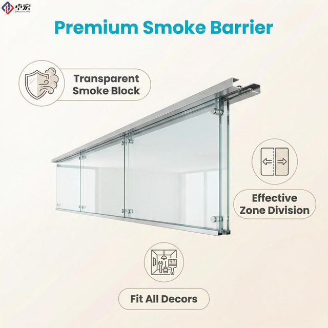 Fire-Rated Tempered Glass Smoke Curtain