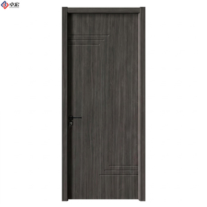 WPC Flush Interior Doors Double Leaf Natural Wood Grain Finish