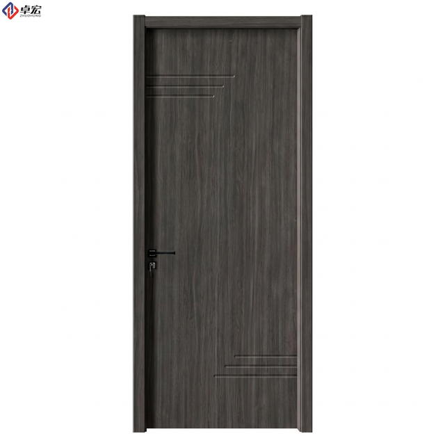 WPC Flush Interior Doors Double Leaf Natural Wood Grain Finish