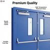FD60 Double Leaf Steel Fire Door for Commercial Projects