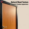 Solid Wood Interior Doors – Single Leaf with Natural Grain Finish