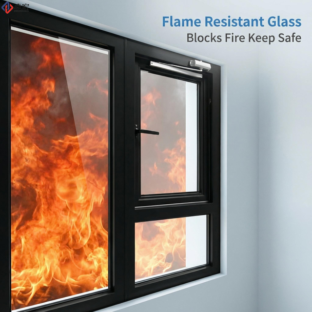 FD60 Aluminum Alloy Casement Fire Rated Window