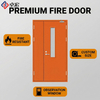 FD60 Steel Fire Doors with Vision Panels