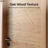 Laminate Interior Doors Single Leaf Oak Grain Texture