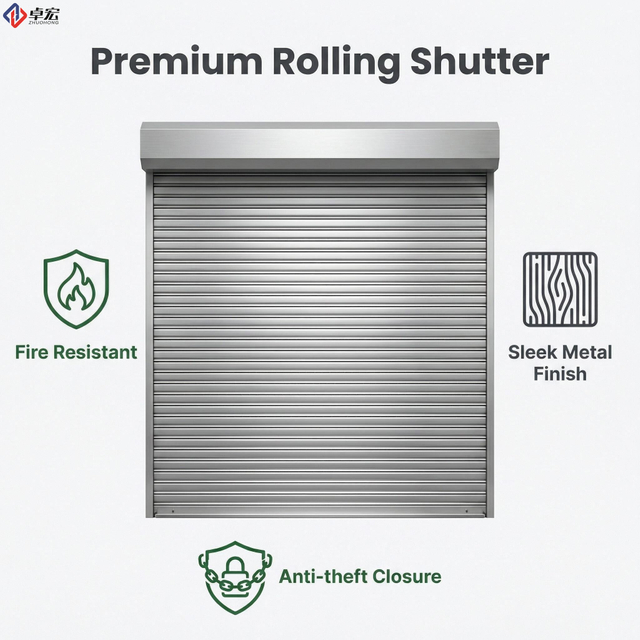FD60 Galvalume Steel Fire Rated Rolling Shutter